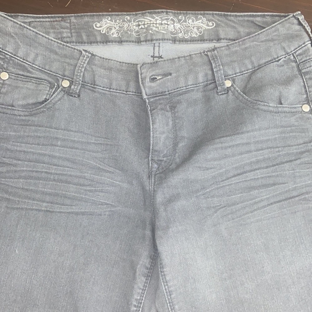 Express Grey Jeans - Picture 2 of 6